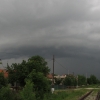 Búrka zo shelf cloudom Bánovce nad Bebravou 26.5.2013