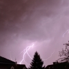 Noční silná bouřka v Úvalech - 5.5.2012