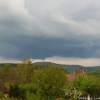 Shelf cloud a tromba na Děčínsku 14.5.2017