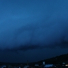 Večerní bouře s nádherným shelf cloudem valící se na Hodkovice nad Mohelkou - 5.7.2012