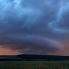 Večerní MCS s mohutným shelf cloudem na Plzeňsku - 25.6.2016