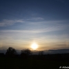 Západ slunce s parhelii na Zlínsku - 4.10.2019