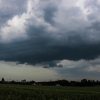Bouřka s mohutným shelf cloudem ve středních Čechách - 15.6.2025